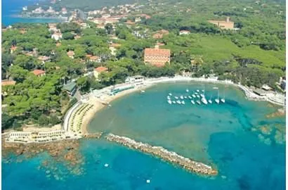Castiglioncello beach along the Tuscan coast near Livorno