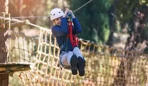 Zipline activity at Castelfalfi Adventure Park