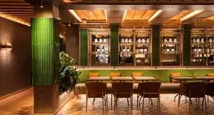 Interior of the Ecr&ugrave; bar in Castelfalfi village