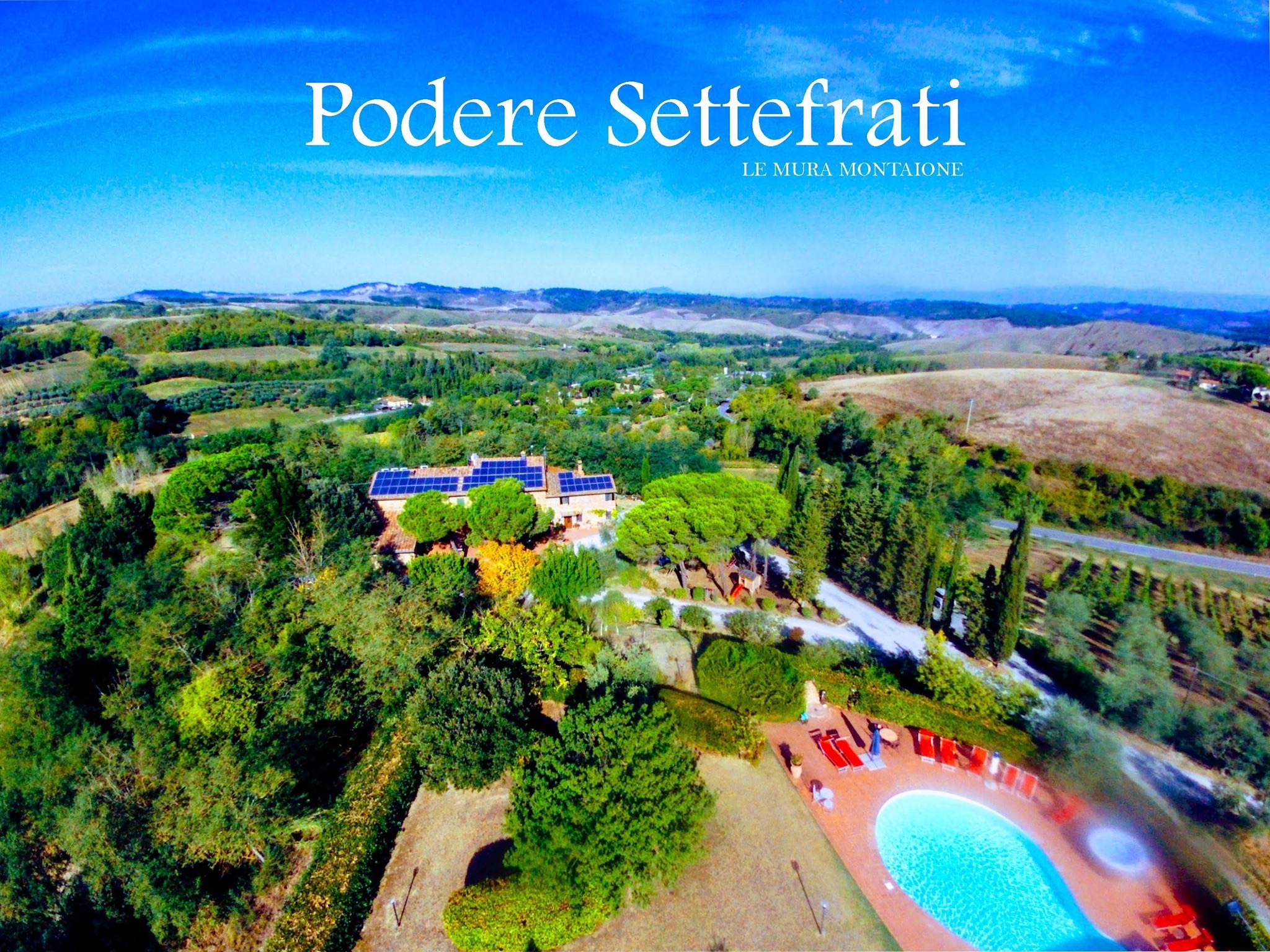 Vista dal drone della propriet&agrave;