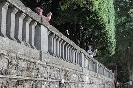 Panoramic terrace overlooking half of Tuscany