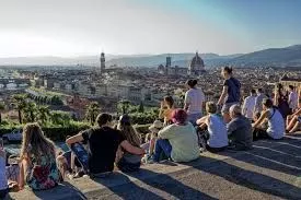 Panoramic view of Florence from Piazzale Michelangelo