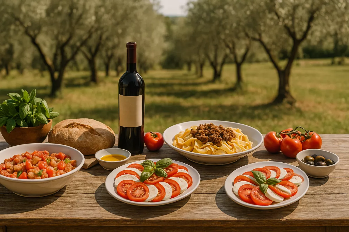 Tuscan catering service with local dishes by Podere Settefrati