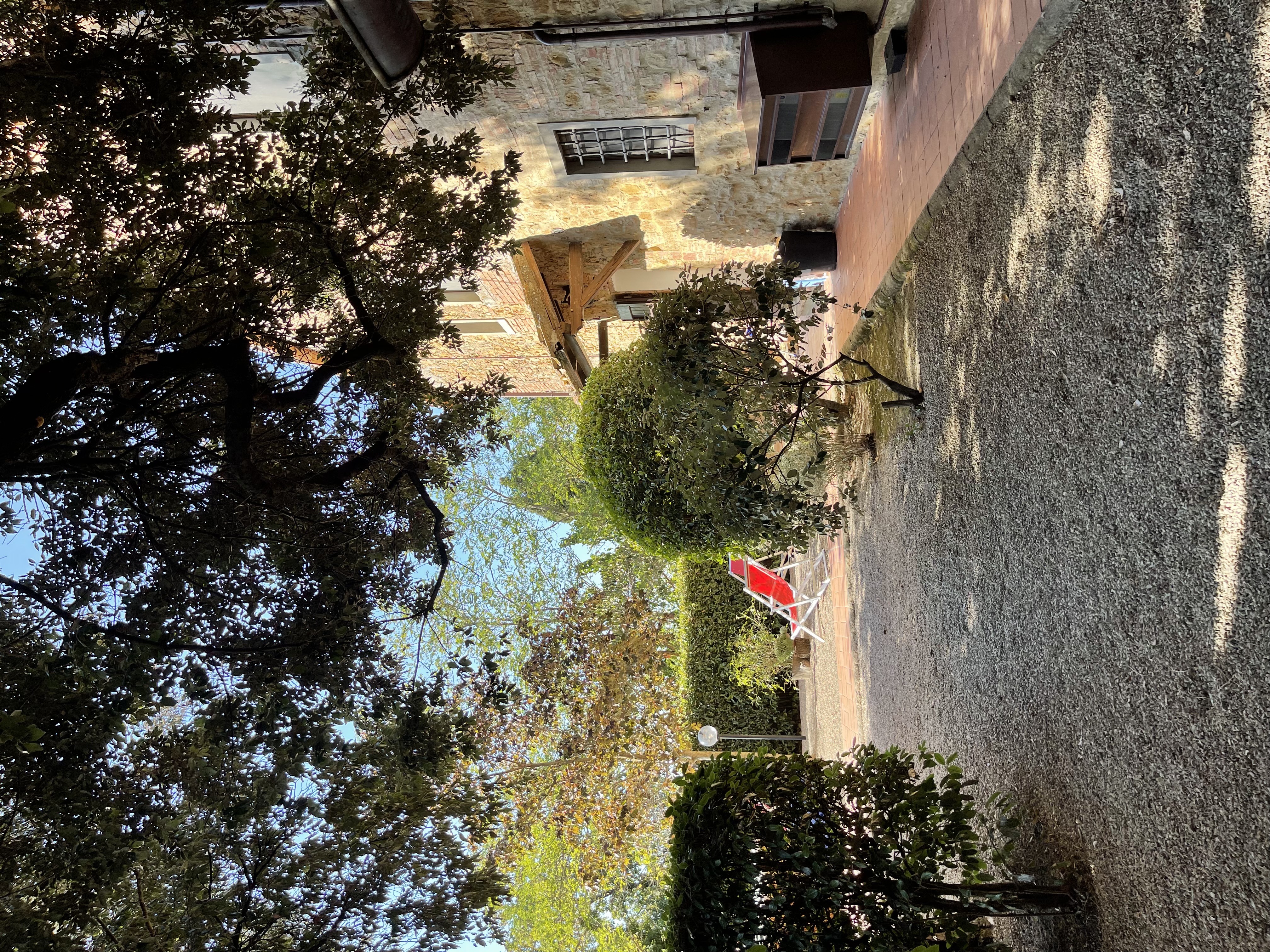 Garden and countryside view at Podere Settefrati