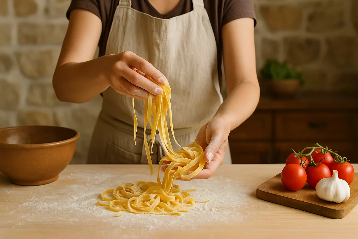 Tuscany cooking class at Podere Settefrati farmhouse