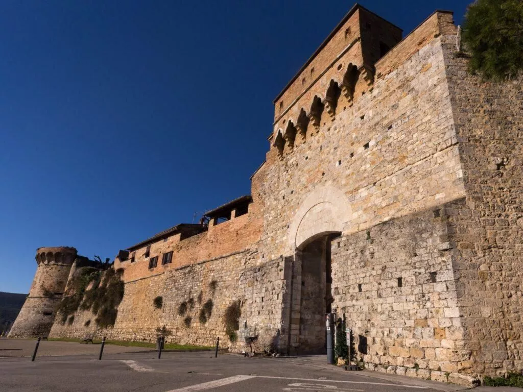 Medieval walls and one of the historic entrances to San Gimignano